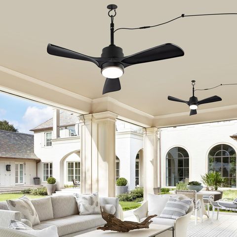 Amazon.com: Zimofll 42" Outdoor Ceiling Fan For Patios With Light ... regarding Outdoor Ceiling Fan Suitable For Beach Houses